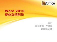 Word 2010专业文档创作