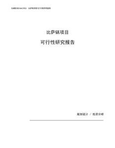 比萨锅项目可行性研究报告 （总投资17000万元）（87亩）