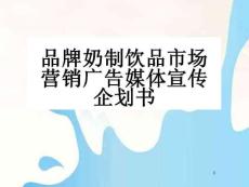 品牌奶制飲品市場營銷廣告媒體宣傳企劃書