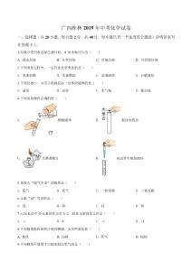 2019年广西桂林中考化学试题（原卷版）