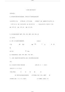 八年级上册音乐知识点