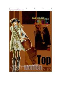 《top women》2012年秋冬號(hào)歐美時(shí)尚女裝針織類款式手稿 56P