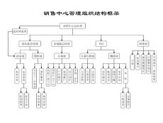 联纵智达-钱江啤酒销售中心管理组织结构框架图