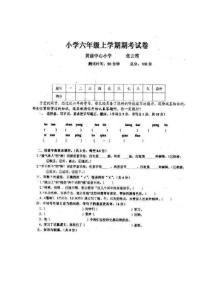 小学六年级语文试题