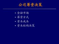 成功經(jīng)理人必備材料之財(cái)務(wù)管理：投資管理：籌資決策方法