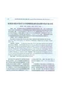 玻璃体切除术治疗合并视网膜脱离的重症眼外伤疗效分析