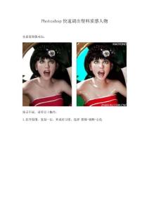 photoshop實用教程-快速調(diào)出塑料質(zhì)感人物