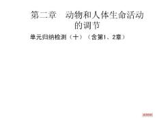 单元归纳检测（十）（含第1、2章）