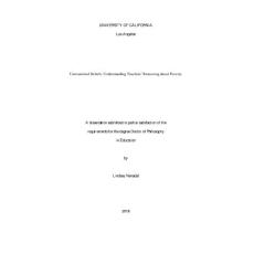 Unexamined Beliefs Understanding Teachers’ Reasoning about Poverty（未經(jīng)審查的信念理解教師對貧困的推理）