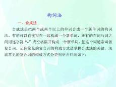 高考英語 構(gòu)詞法課件
