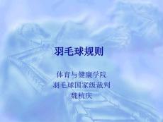 羽毛球规则