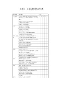 5s实务---5S运动审核标准及评估表