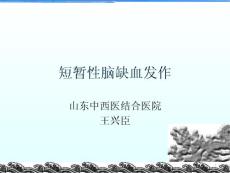 短暂性脑缺血发作ppt课件