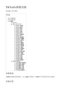 FATFS中文资料及应用实例