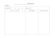 門店制度考核記錄