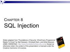 8 - SQL Injection