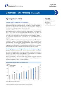 Chemical Oil refining (Overweight) - Daewoo