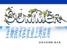 生物技術(shù)在農(nóng)業(yè)上的應(yīng)用