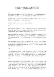 全國各主要藏石市場的介紹