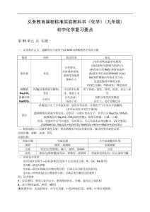 初中化学复习要点(第11单元)