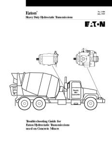 混泥土車用液壓系統(tǒng)