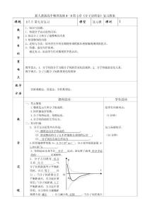 新人教版高中物理选修3－3第七章《分子动理论》复习教案