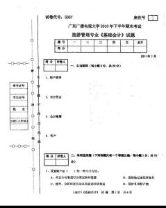 基礎(chǔ)會(huì)計(jì)2010下
