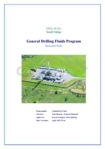 道達爾泥漿設計DrillingFluids ProgramHorizontal Well