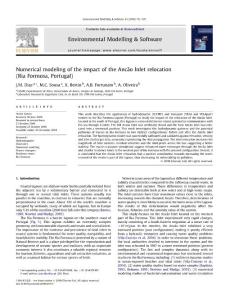 Numerical modeling of the impact of the Ancão Inlet relocation