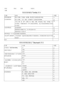 脊柱转移瘤tomita评分及是否手术评估