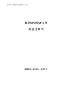 智能组装设备项目商业计划书
