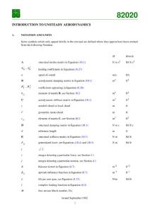 Esdu 82020 - Introduction To Unsteady Aerodynamics
