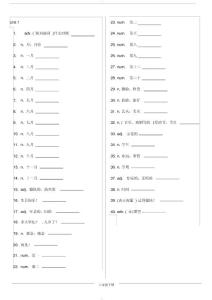 魯教版六年級下冊英語單詞表-中英分開