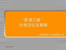 同策上海新浦江城價格定位及策略