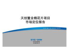 思源顧問北京天創置業棉花片項目定位報告