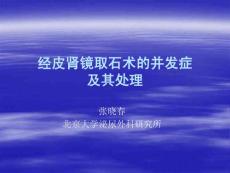PCNL并發癥及其處理-張曉春