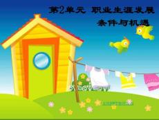 職業(yè)生涯發(fā)展條件與機(jī)遇