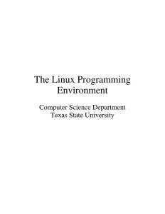 Linux Prog Environment