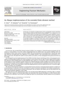 An Abaqus implementation of the extended finite element method