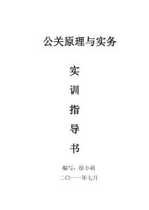 公關(guān)原理與實(shí)務(wù)指導(dǎo)書(shū)