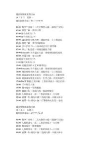 國(guó)家地理頻道節(jié)目表