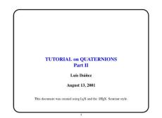 Tutorial on Quaternions_Part II (2002)