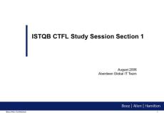 ISTQB：Section+1+Answers+&+Presentation