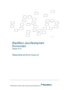 BlackBerry_JDE_4.7.0_Release_Notes_Known_Issues