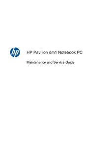 HP Pavilion dm1 维修手册