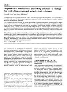 regulation of antimicrobial prescribing practices—a strategy for controlling nosocomial antimicrobial resistance-論文