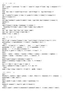 小学英语单词大全