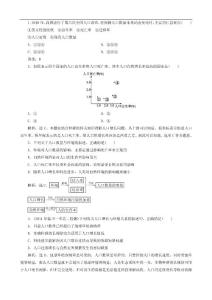 2012高考生物总复习过关演练（新人教版）：6.1 人口增长对生态环境的影响（必修3）