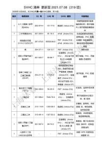 SVHC 物質清單-219項目