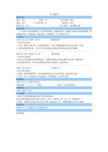 大学生个人简历模板